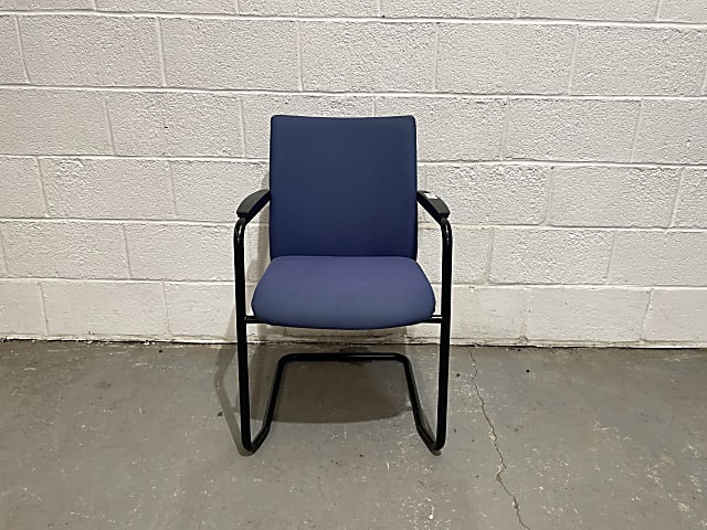 Blue meeting chair from Haworth