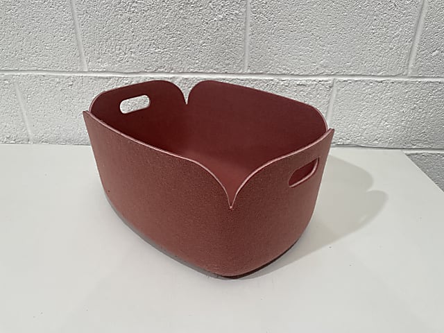 Muuto Restore pink fabric basket 