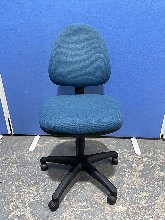 Blue office operator chair