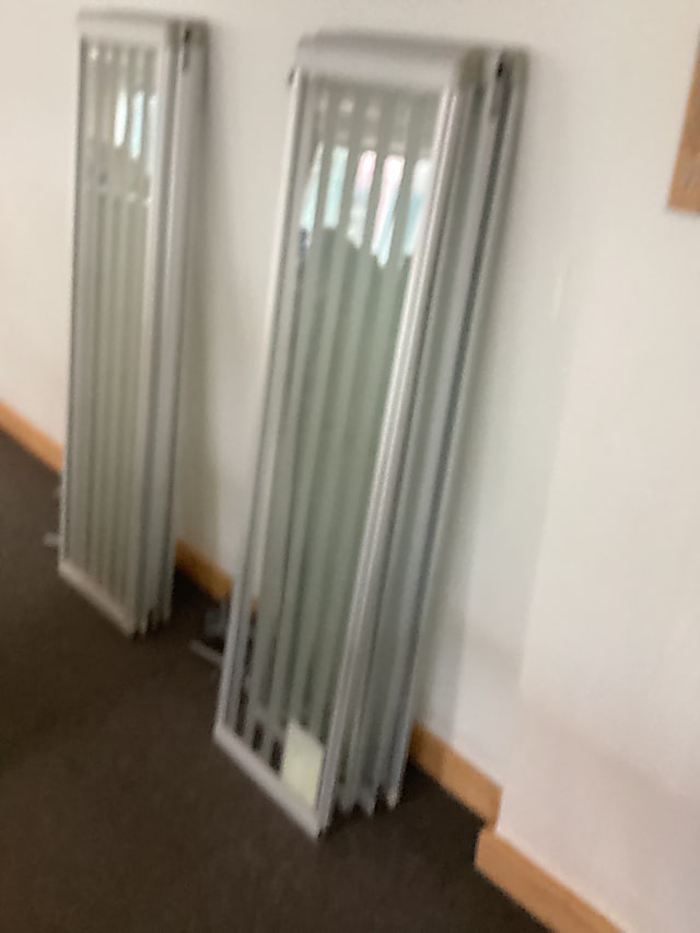 Glass desk dividers