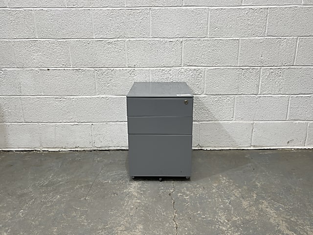 Grey metal pedestal