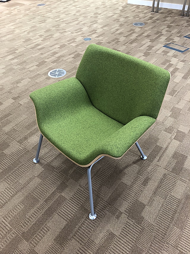 Herman Miller Swoop chair green