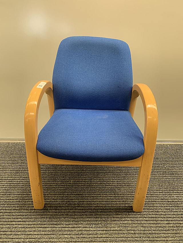 VERCO blue fabric visitor chair 