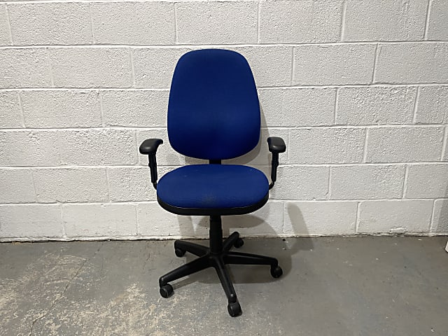 Blue operator office chair 