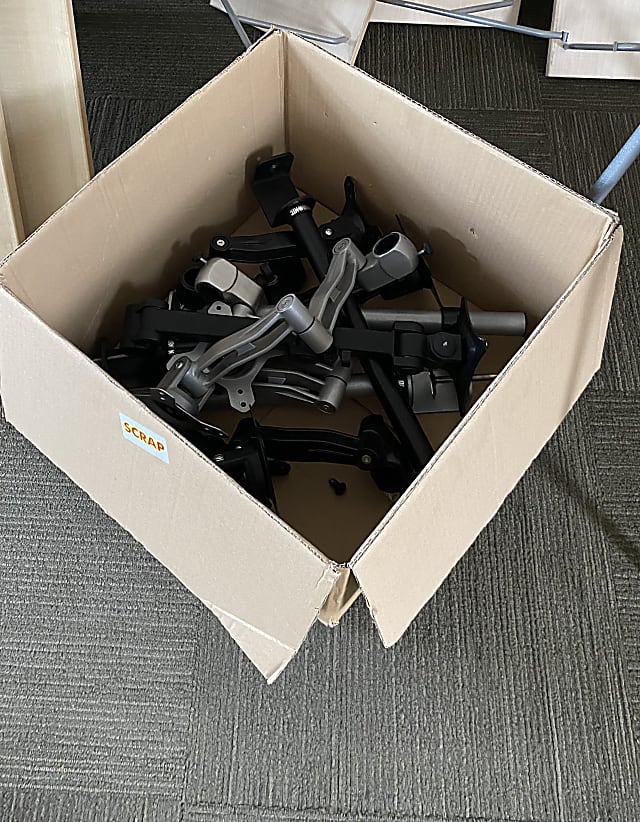 Box of monitor arms