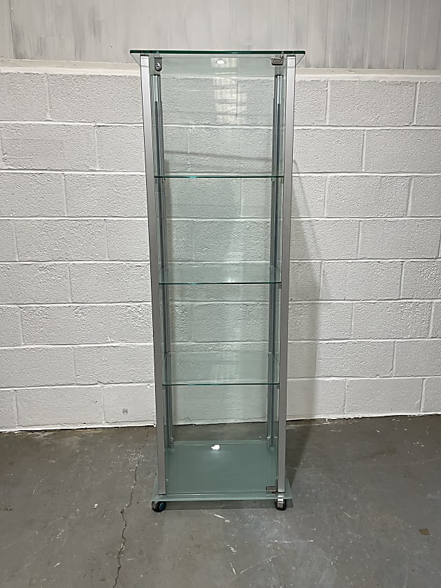 mobile Glass Display Cabinet on wheels