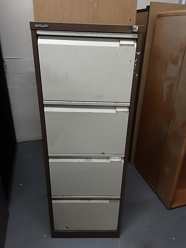 Metal filing cabinet