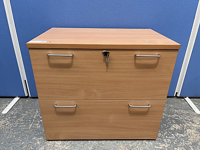 Wooden filing cabinet