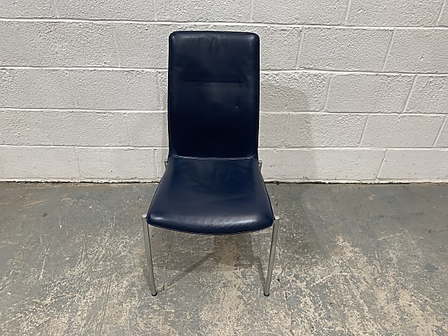 Kusch Co Blue leather faux chair 