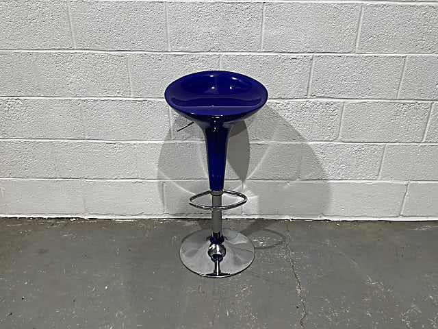 Blue bar stool