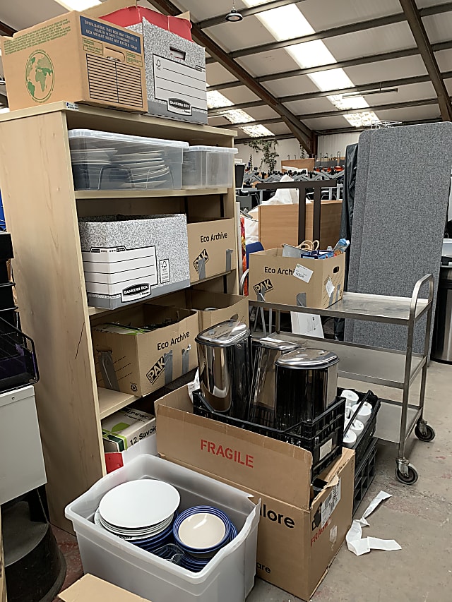 Boxes of Catering Items - one Lot