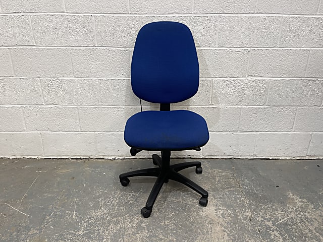 Blue office chair