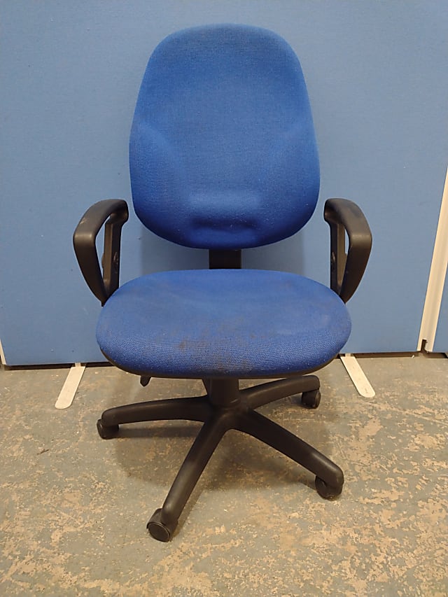 Blue operations chair 