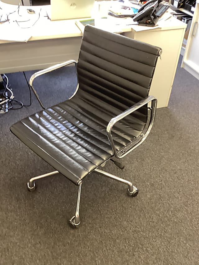 stainless steel framed chair