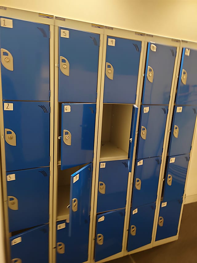 Blue lockers 