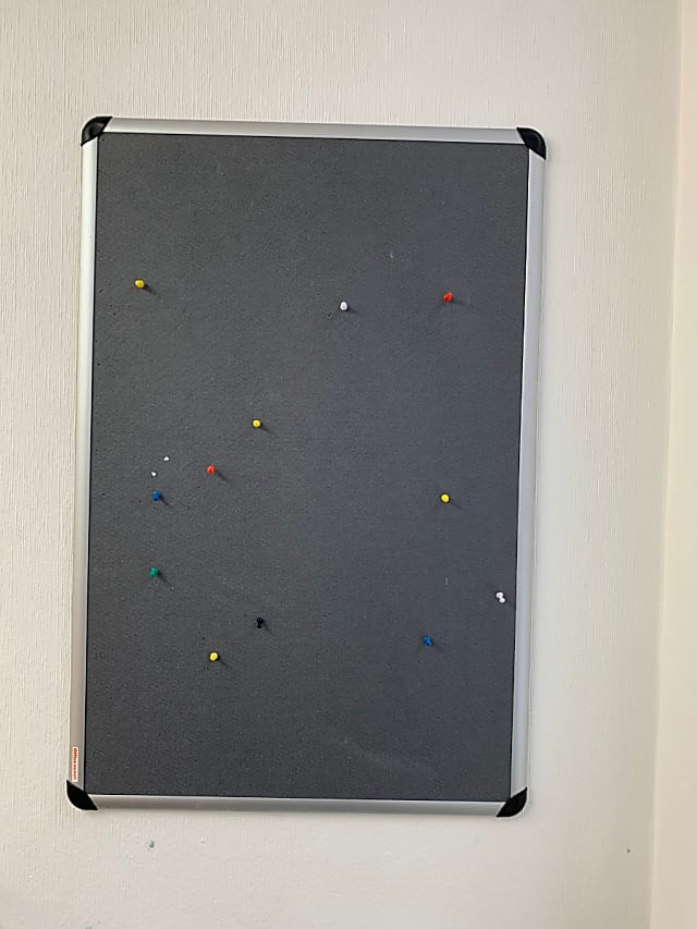 Grey Pinboard - medium