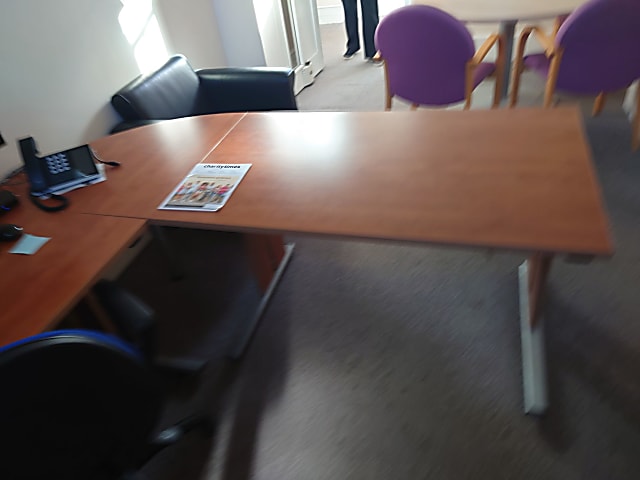 L shaped desk