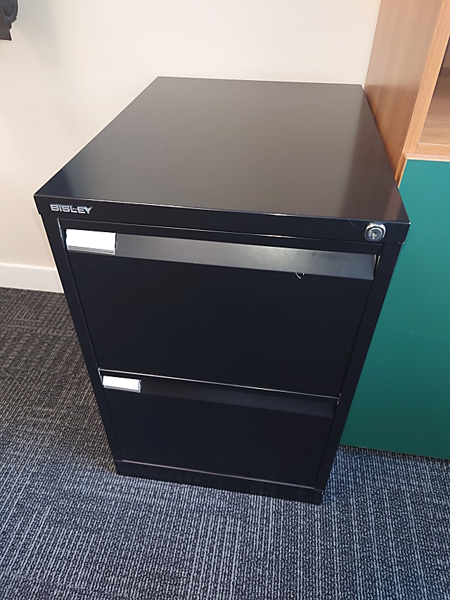 black small cabinet