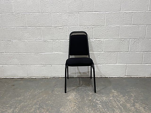 Black stackable chair