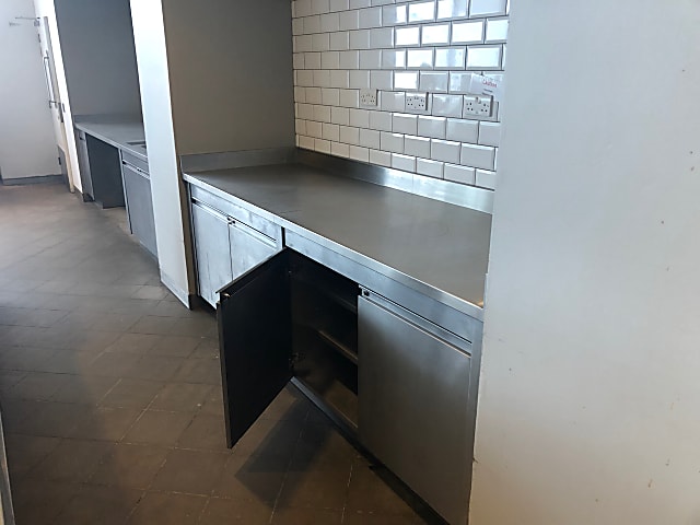 Commercial stainless steel storage cabinets