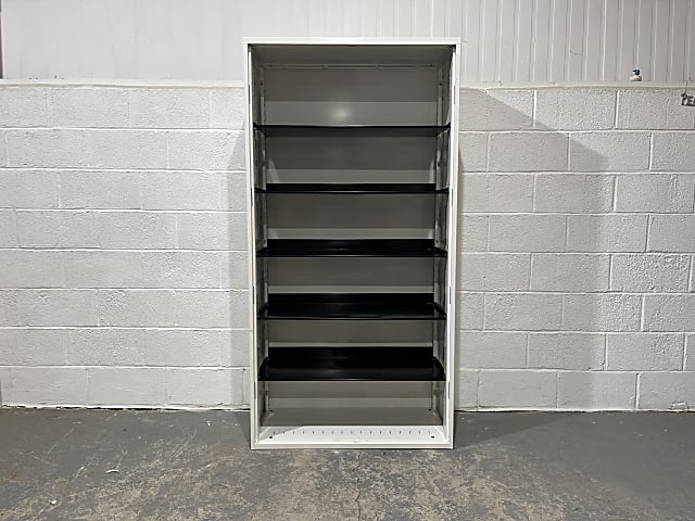 Metal cabinet without door