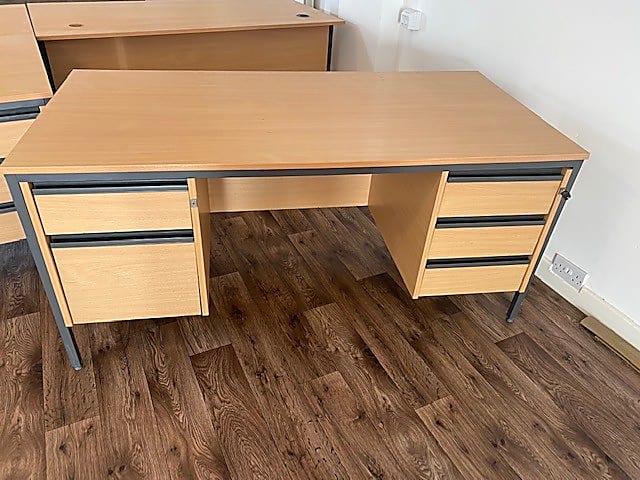 Desk with drawers