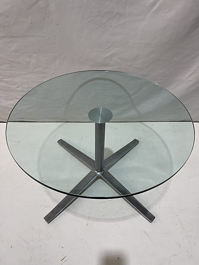 Glass coffee table