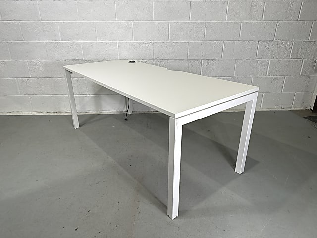 White desk table 180cm