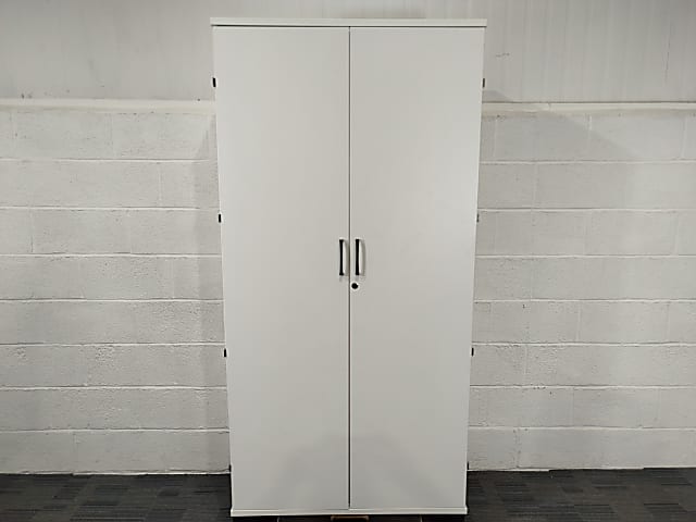 Tall white wooden Cabinet 