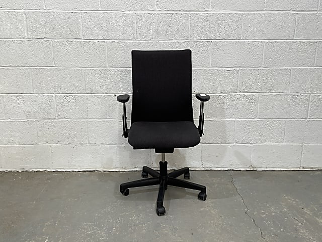 Haworth Comforto black and gray  chair