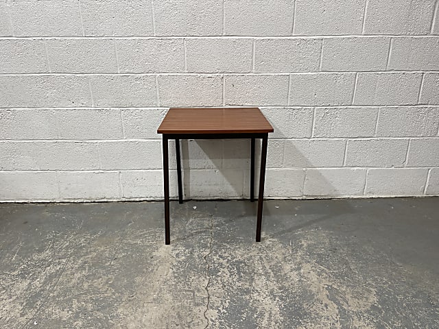 square brown table