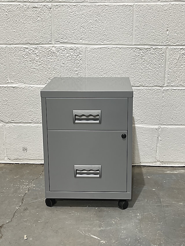 Small filing cabinet on wheels