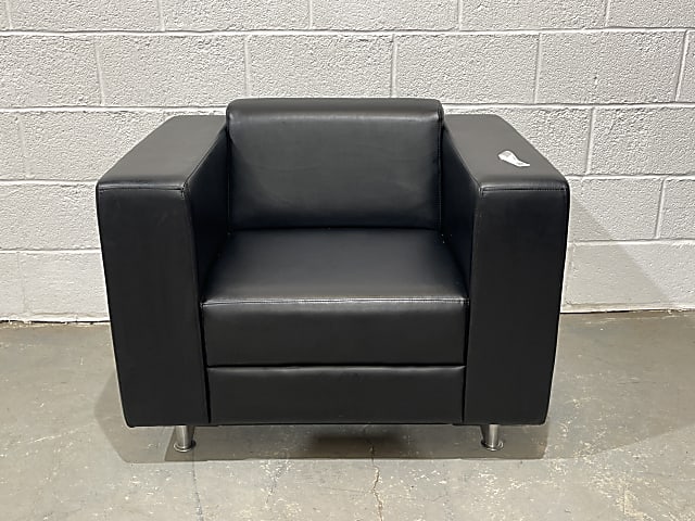 Boss Design Maxa armchair black leather 