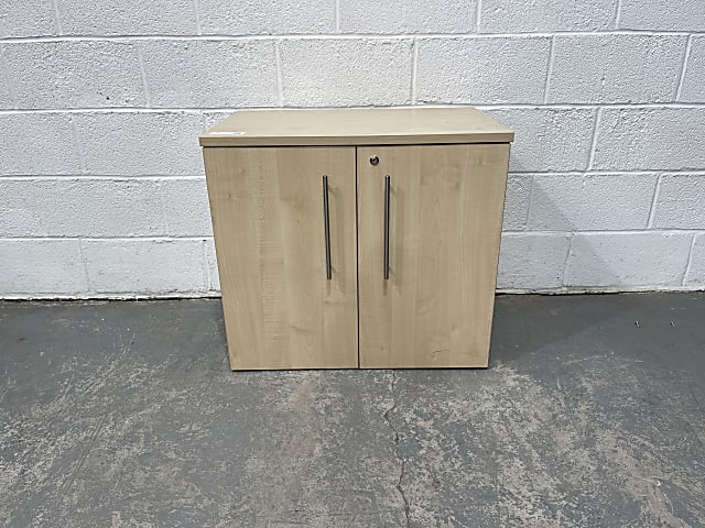 Low beech cabinet