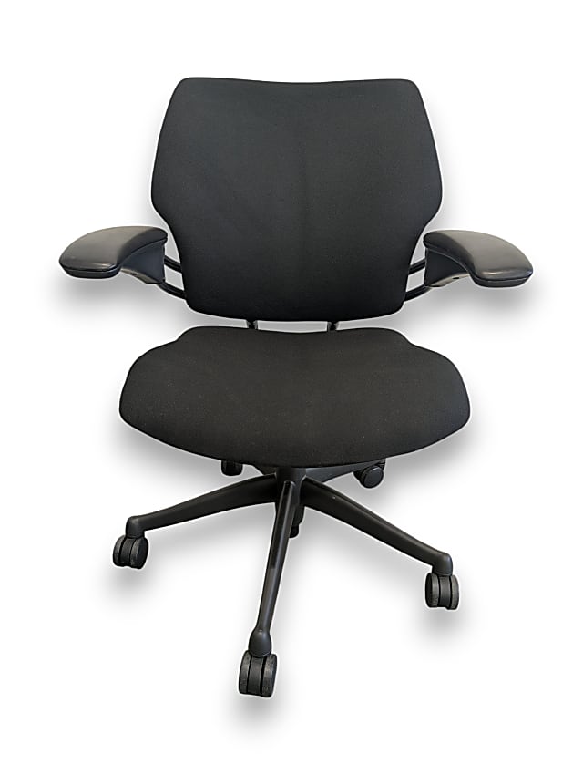 Humanscale Freedom Task Chair in Black Fabric (Reupholstered)