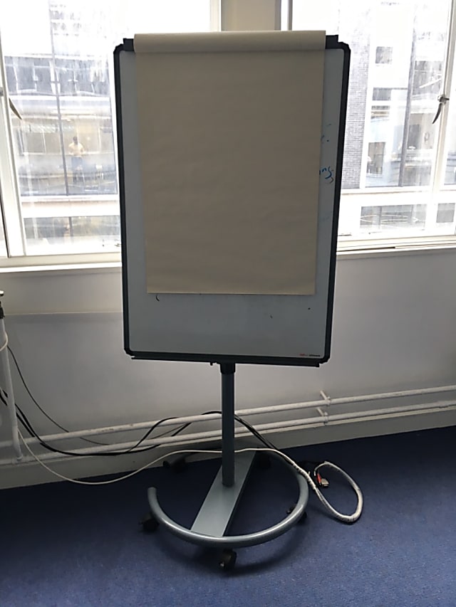 Flip chart stand with whiteboard