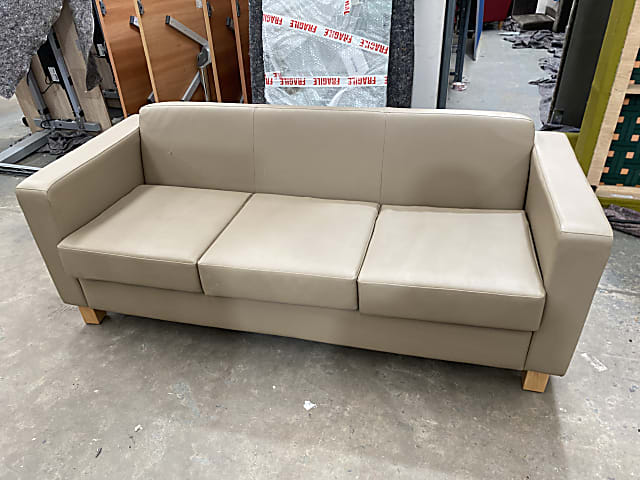 Grey leather Sofa