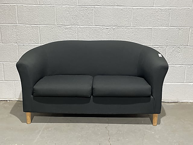 Black Soft Fabric Sofa