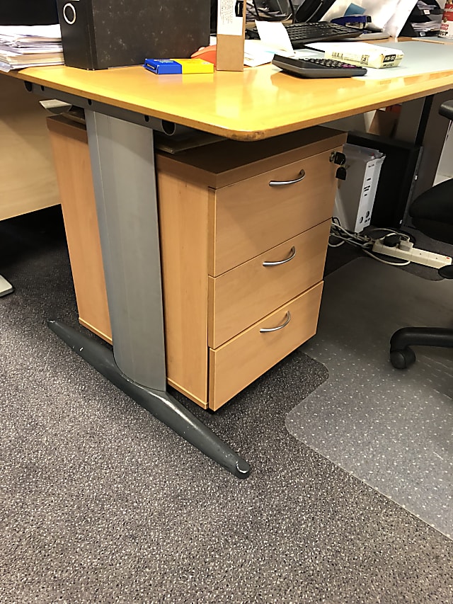 Desk storage pedestal cabinet