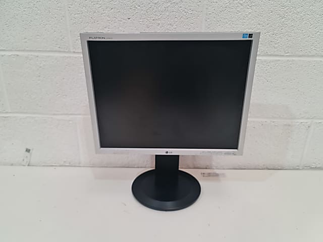 Grey LG monitor