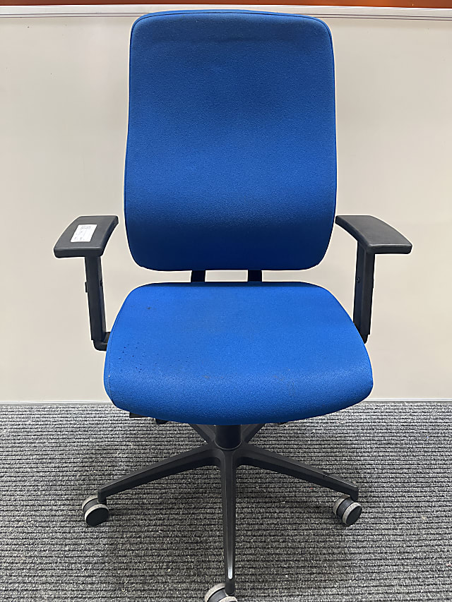 Blue office chair