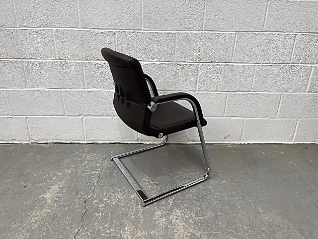 Girsberger Brown Leather Chair