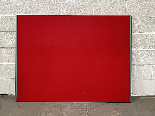 freestanding red  room desk divider 120 x 160