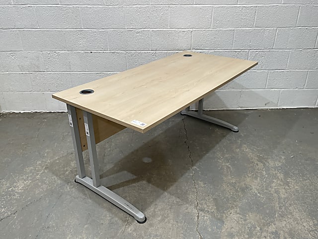 Desk 1600mm wide beech top