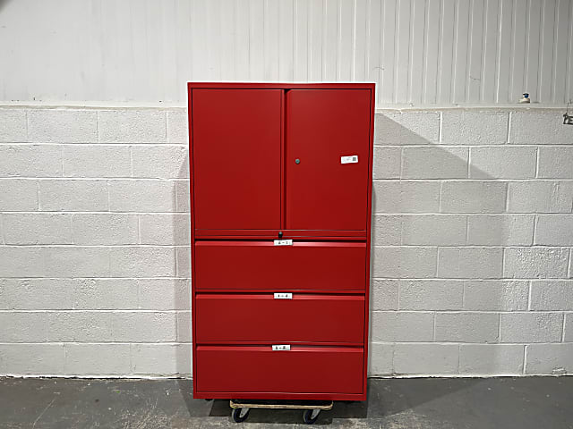Large Red metal storage Cabinet