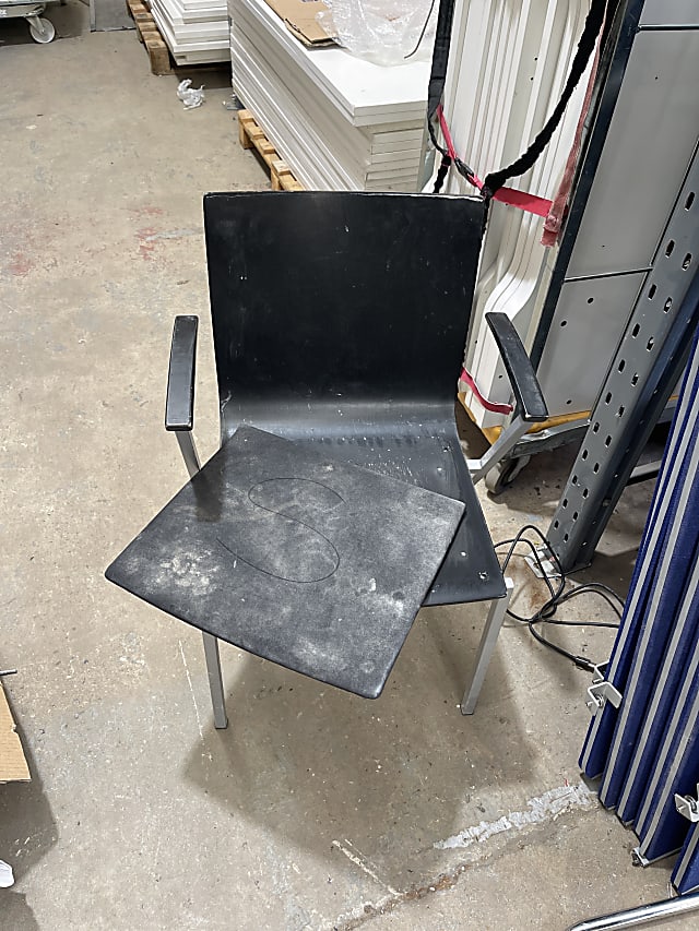 black chair