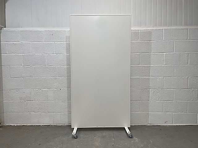 white metal divider on wheels