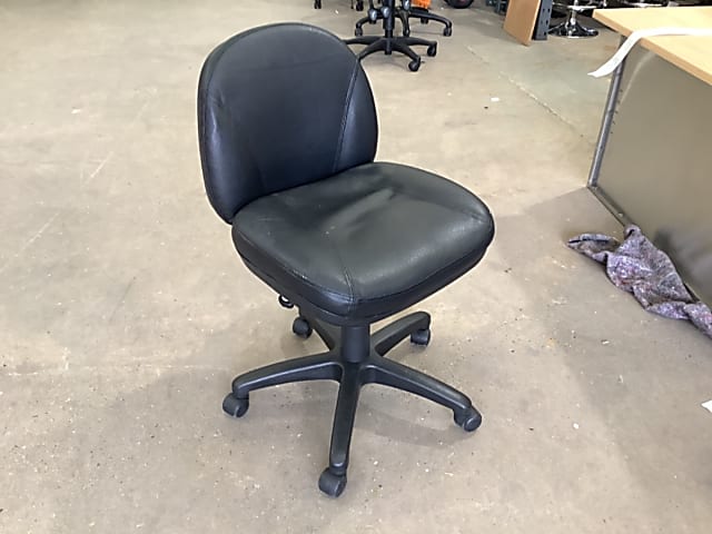 Black Leather  Office Chair