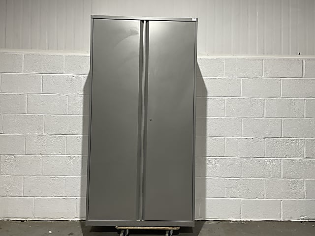 Grey metal cabinet