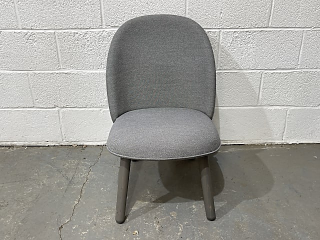 Ace Lounge Dining Chair by Normann Grey fabric chair